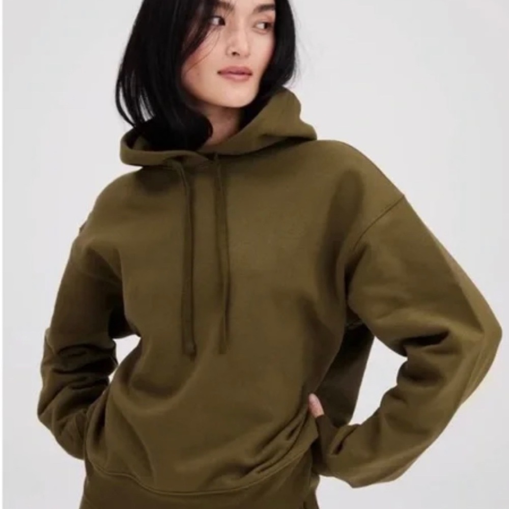 Girlfriend Collective Classic hoodie in forest (army green)